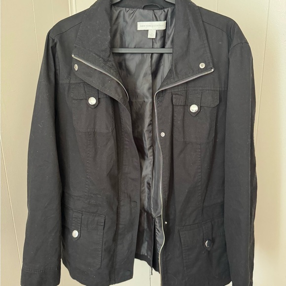 New York & Company Black Military Field Jacket - Picture 1 of 3